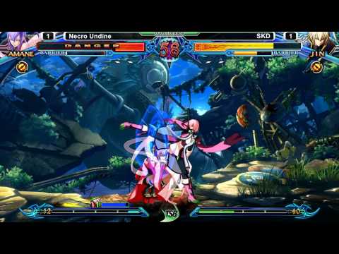 Blazblue: Chrono Phantasma @ TGITSB #6 - Necro Undine (Amane) vs SKD (Kokonoe)