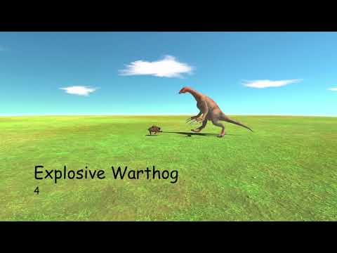 Who Is The Strongest - Explosive Warthog Vs Every Unit ARBS Animal Revolt Battle Simulator