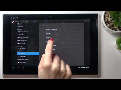 How to Change Date & Time on Sony Xperia Tablet Z - Set Up Date and Time