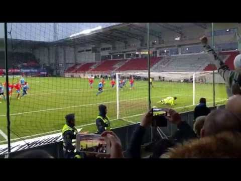 Allsvenskt kval 2016. Halmstad gör mål på straff