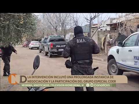Fue detenido en Choele Choel el joven que se había atrincherado en una vivienda con una escopeta