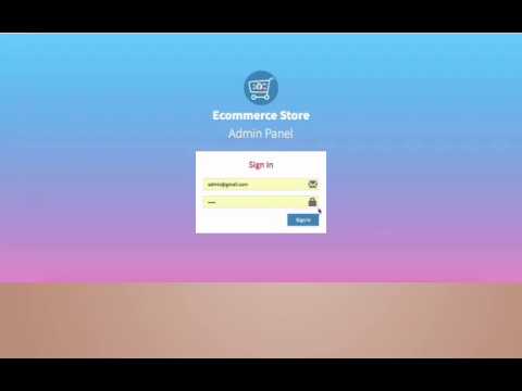 Ecommerce Store Demo Video