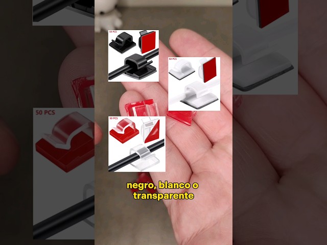 Vídeo relacionado con Clips de Cable, 4 Pcs Duraderos de Piezas Adhesivo Cable Clips, Clips Organizador de Cables Autoadhesivo, Cable Abrazadera de Alambre Organizador, para Cables en Hogar, Oficina y Coche