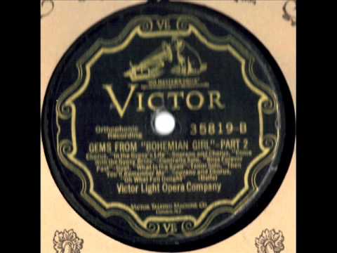 Gems From Bohemian Girl(Part-2) by Victor Light Opera Company on 1927 Victor 78.