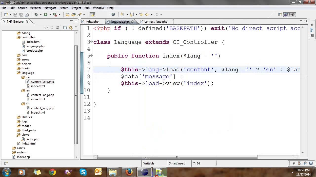 Multiple Language in Codeigniter
