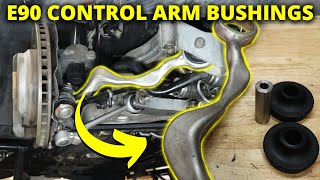 How to: Upgrade your E90/E92 Front Control Arm Bushings (POLYURETHANE VS RUBBER)