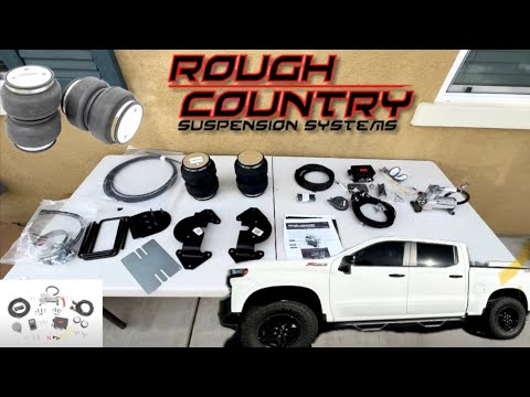 Installing Rough country air bag kit | Rough country suspension | Airbag install | Silverado Z71