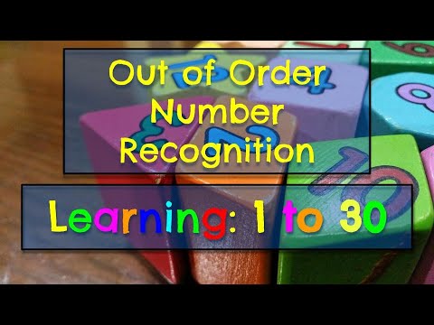 Learning Numbers 1-30 | Out of Order Number Recognition | Identify Numbers | Learn Numbers up to 30
