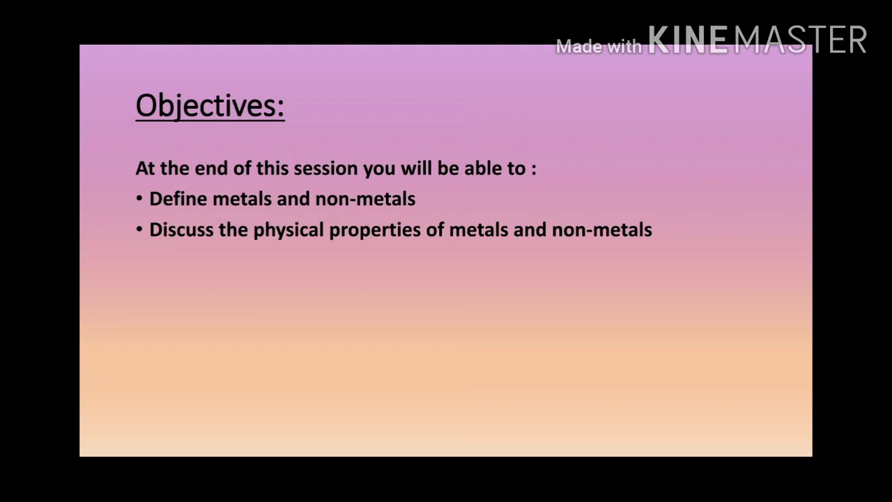 Class 10 Chemistry Chapter 3 Metals and non metals Module 1