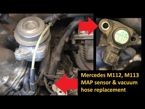 Mercedes M112 M113 MAP Sensor & Vacuum Hose Replace, Change Over Valve Hose Replacement (W163 ML500)