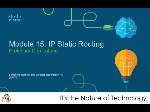 NetAcad SRWE Module 15 - IP Static Routing