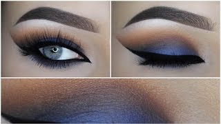 Blue brown smokey cateye tutorial  - MAKEUPBYAN