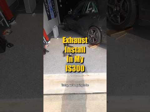 How to install an exhaust in your Lexus IS300!