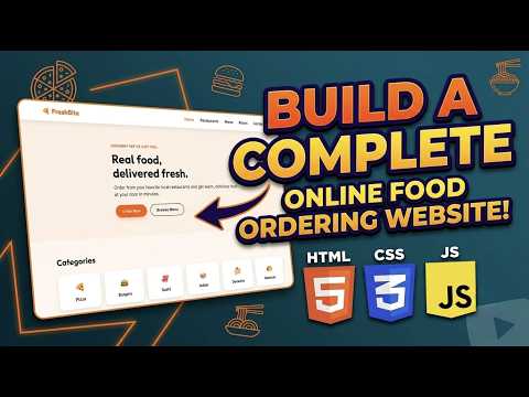 DAS003282 - Online Food Ordering Website | Freshbite Project Using HTML CSS JavaScript