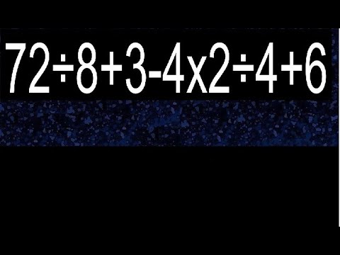 72÷8+3-4x2÷4+6 operaciones combinadas , cual se resuelve primero
