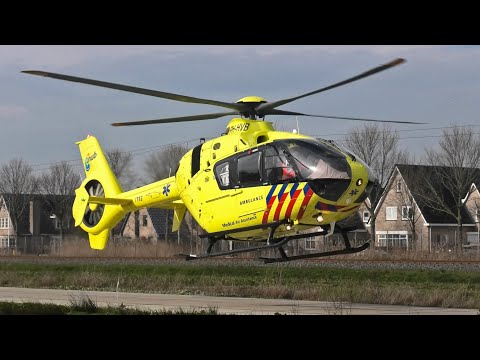 Afhijsing na reanimatie in Zwolle | Traumahelikoper PH-HVB & TS 04-1631 Zwolle-Noord met spoed
