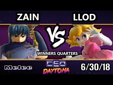 CEO 2018 SSBM - PG | Zain (Marth) Vs. lloD (Peach) Smash Melee Winners Quarters