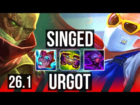 SINGED vs URGOT (TOP) | 37K damage | EUW Master | 26.1