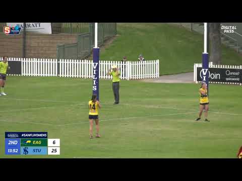 Sturt's Alex Ballard kicks a ripping snap shot goal - Rd 9 Statewide Super Women's League