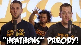 twenty one pilots &quot;Heathens&quot; PARODY! The Key of Awesome UNPLUGGED