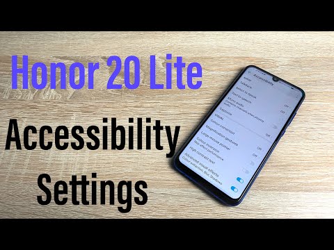 Honor 20 Lite Accessibility Settings