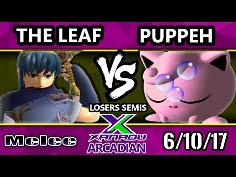 Melee - The Leaf (Marth) Vs. Puppeh (Jigglypuff) Spring Arcadian Losers Semis