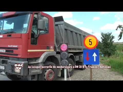 DAC TV Au inceput lucrarile de modernizare a DN 28 B Tg Frumos   Botosani