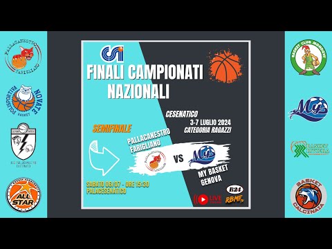 Finali Nazionali C.S.I. 2K23/2K24 Cat. Ragazzi. Semifinale - Pallacanestro Farigliano - My Basket