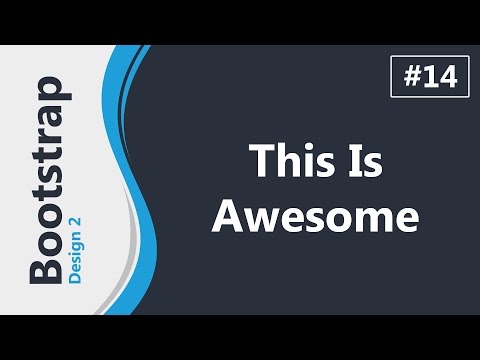 Twitter Bootstrap 3 Design 2 In Arabic #14 - Creating This Is Awesome Section
