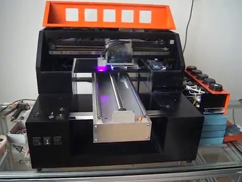 Full smart a3 dx7 8 color head uv flatbed printer