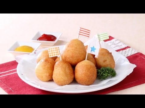 おさかなのソーセージのプチアメリカンドッグ