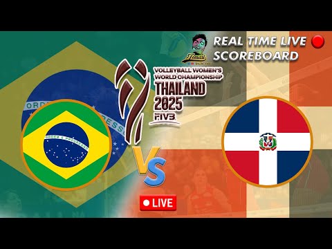 🔴LIVE BRAZIL VS DOMINICAN REPUBLIC FIVB VOLLEYBALL WOMENS WORLD CHAMPIONSHIP 08-31-2025
