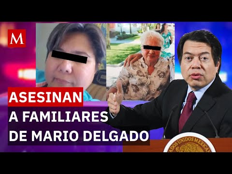 What is known about the murder of Mario Delgado's relatives