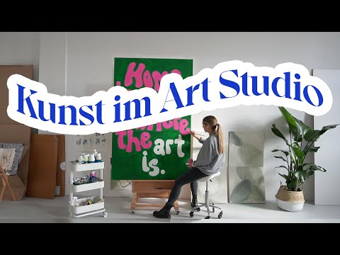 Kunst im ART STUDIO: Ich male & überwinde eine Kreativblockade - Folge 06 // I'mJette