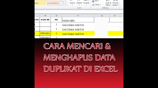 Cara Menghapus dan Mencari Data Duplikat di Excel
