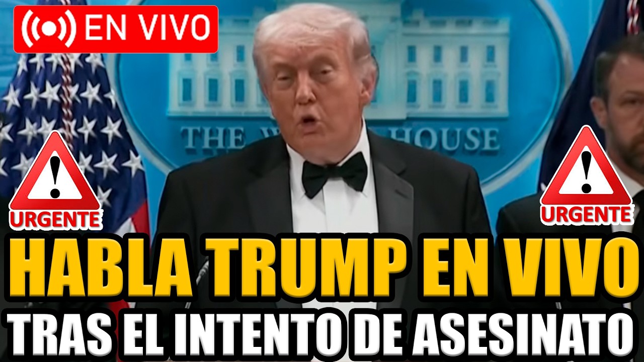 🔴URGENTE TRUMP EN VIVO TRAS EL ATENTADO DESDE CASA BLANCA! ¿ATAQUE DE IRÁN?
