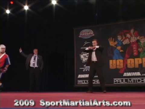 USA vs. Europe Round 5 Team Sparring On Stage At US Open 2009
