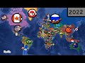 World Histroy Using Google Maps 1900 2022 Countryballs