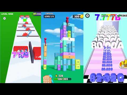 Merge And Collapse Vs Number Run Vs Number Merge Run ||Best Relaxing Android Games