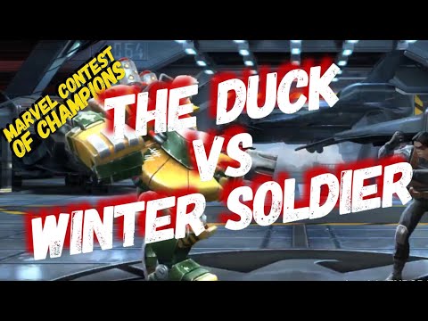 HOWARD THE DUCK VS WINTER SOLDIER IN ROL - MARVEL CONTEST OF CHAMPIONS