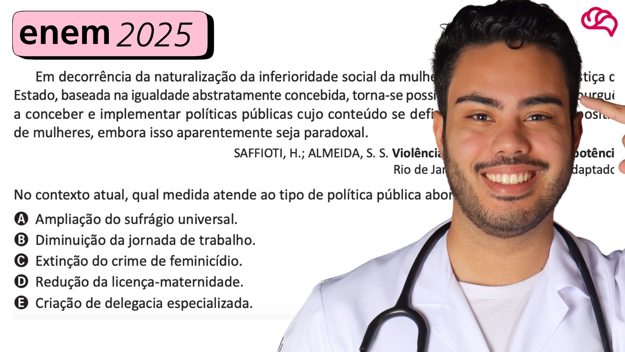 Resolução em Vídeo — Questão 81 ENEM 2025