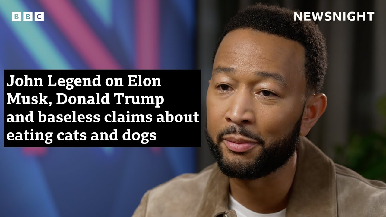John Legend on Elon Musk, Donald Trump and baseless claims about eating cats and dogs