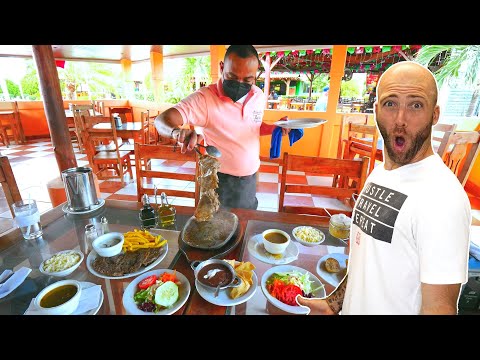 Traditional Nicaraguan Food in Managua!! Meat Mountain In Nicaragua!!
