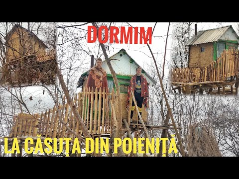 AM DORMIT LA CĂSUȚA DIN POIENIȚĂ!🤜👍🤛 A FOST FRIG!?😴🤔❗