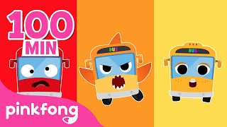 Baby Shark Color Bus Songs | Compilation | Car, Bus, Police Songs For Kids | Pinkfong Baby Shark