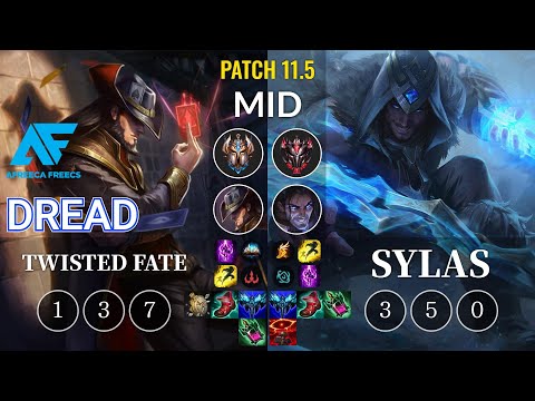 AF Dread Twisted Fate vs Sylas Mid - KR Patch 11.5