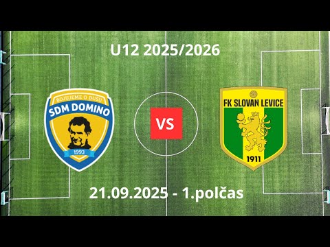 U12 - SDM Domino - FK Slovan Levice - 1.polčas 21.09.2025