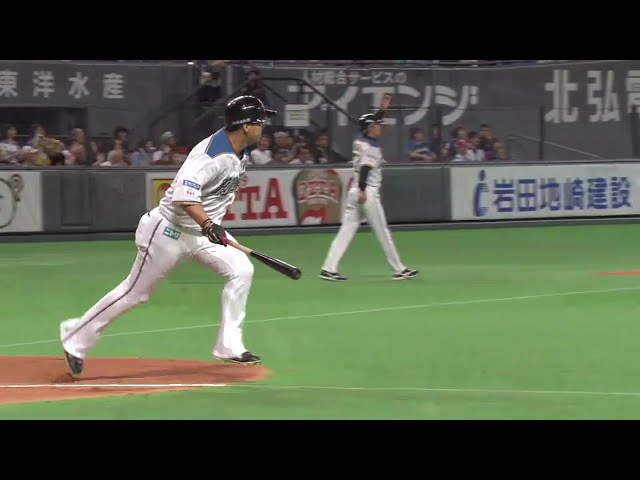 【4回裏】ファイターズ・中田 試合の均衡を破る先制タイムリー!! 2018/10/1 F-L