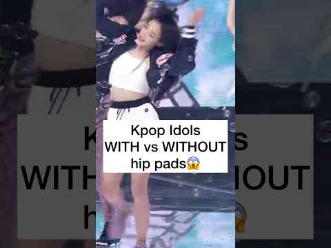Kpop Idols WITH vs WITHOUT hip pads😱 #shorts #redvelvet #twice #itzy #blackpink
