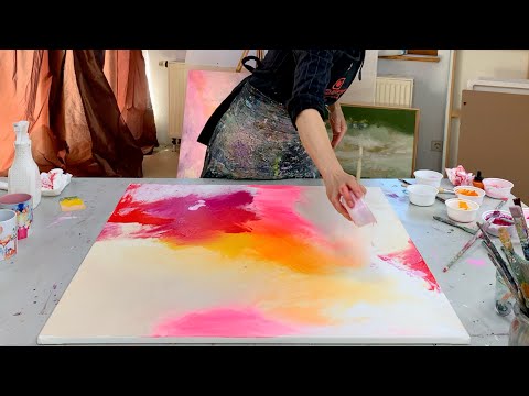 Wow! Big color highlight - easy with hands on XXL canvas! Beginners